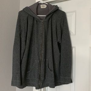UGG zip front jacket with hood